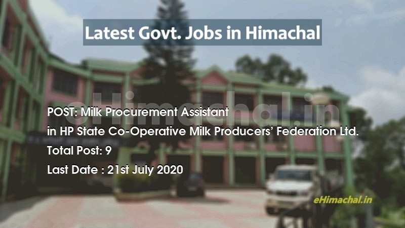 Animal Husbandry pass candidate Job notifications from Himachal Govt.